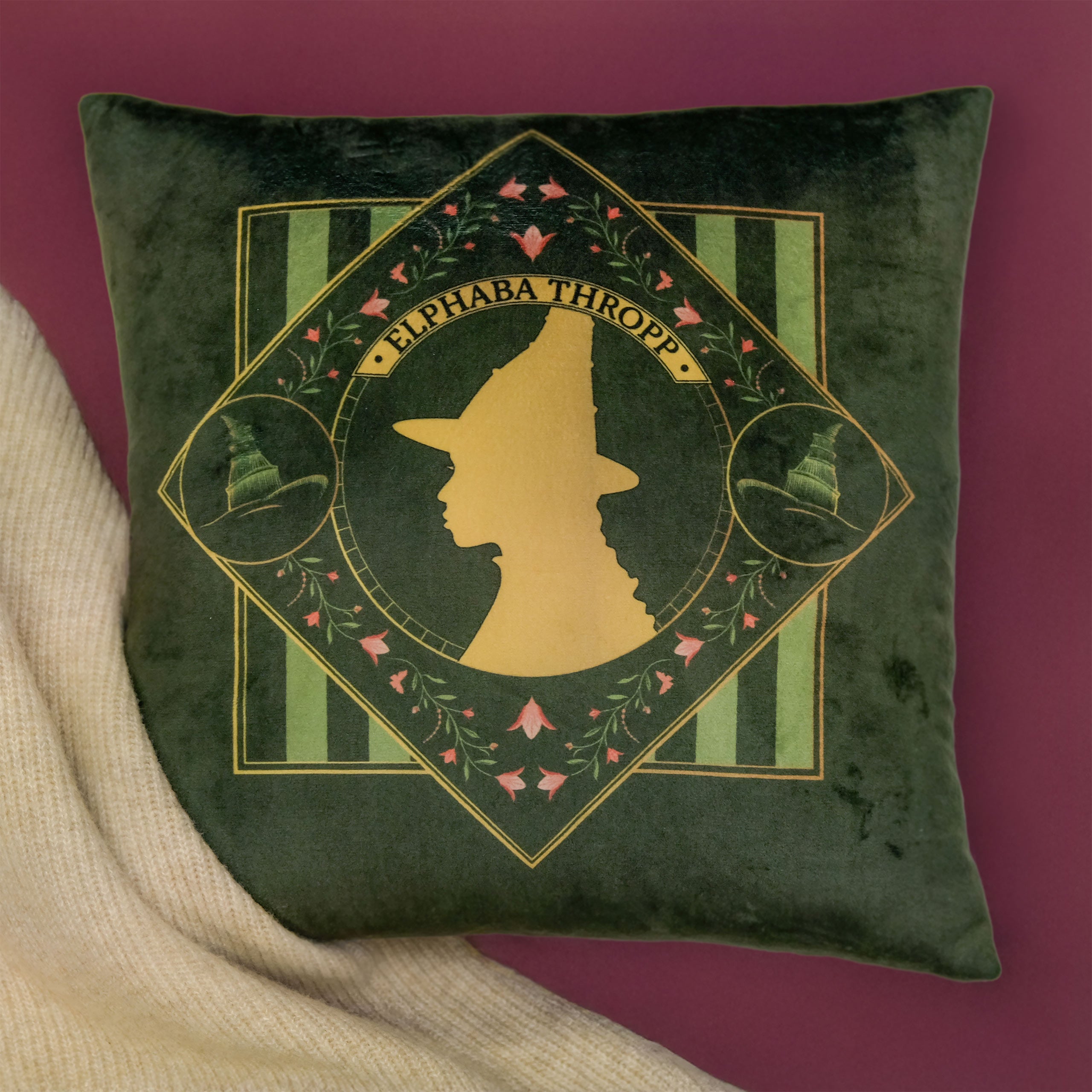 Image produit Wicked - Coussin réversible Elphaba et Glinda