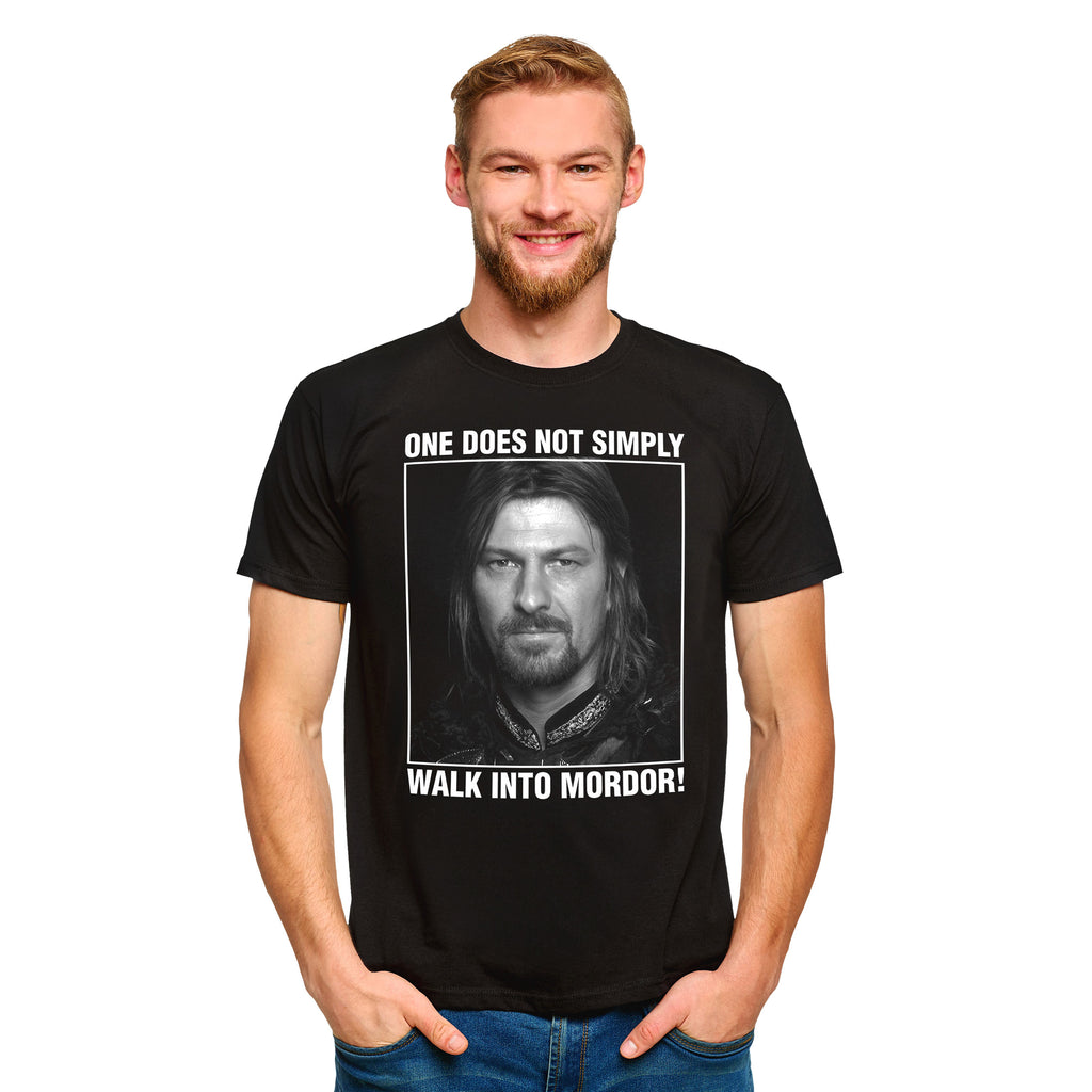 Image produit T-shirt Boromir On ne marche pas simplement dans Mordor - Le Seigneur des Anneaux