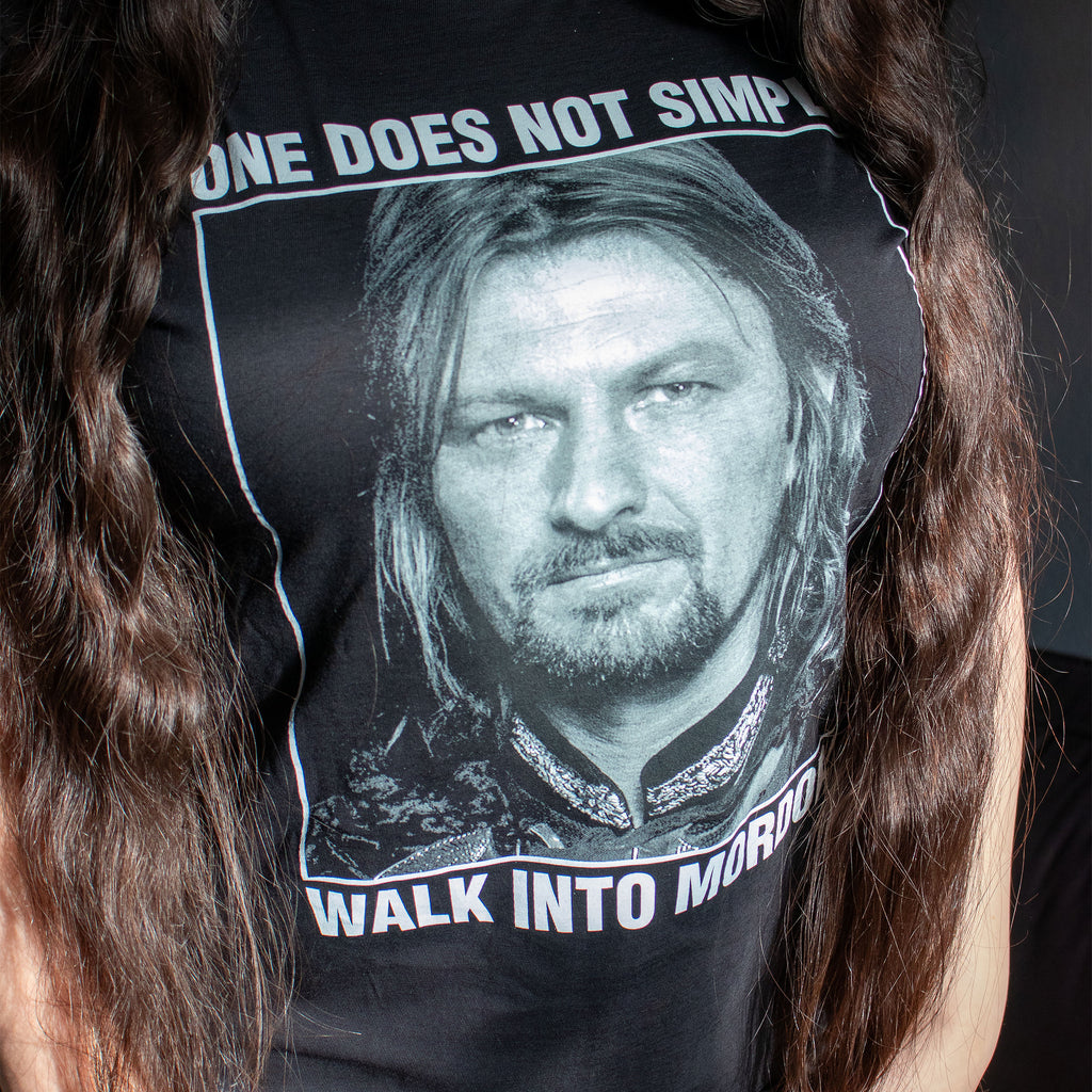 Image produit T-shirt Boromir On ne marche pas simplement dans Mordor - Le Seigneur des Anneaux