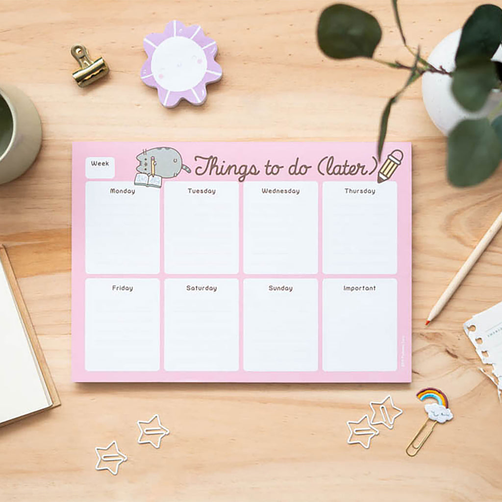 Image produit Pusheen - Choses à faire plus tard Planificateur hebdomadaire