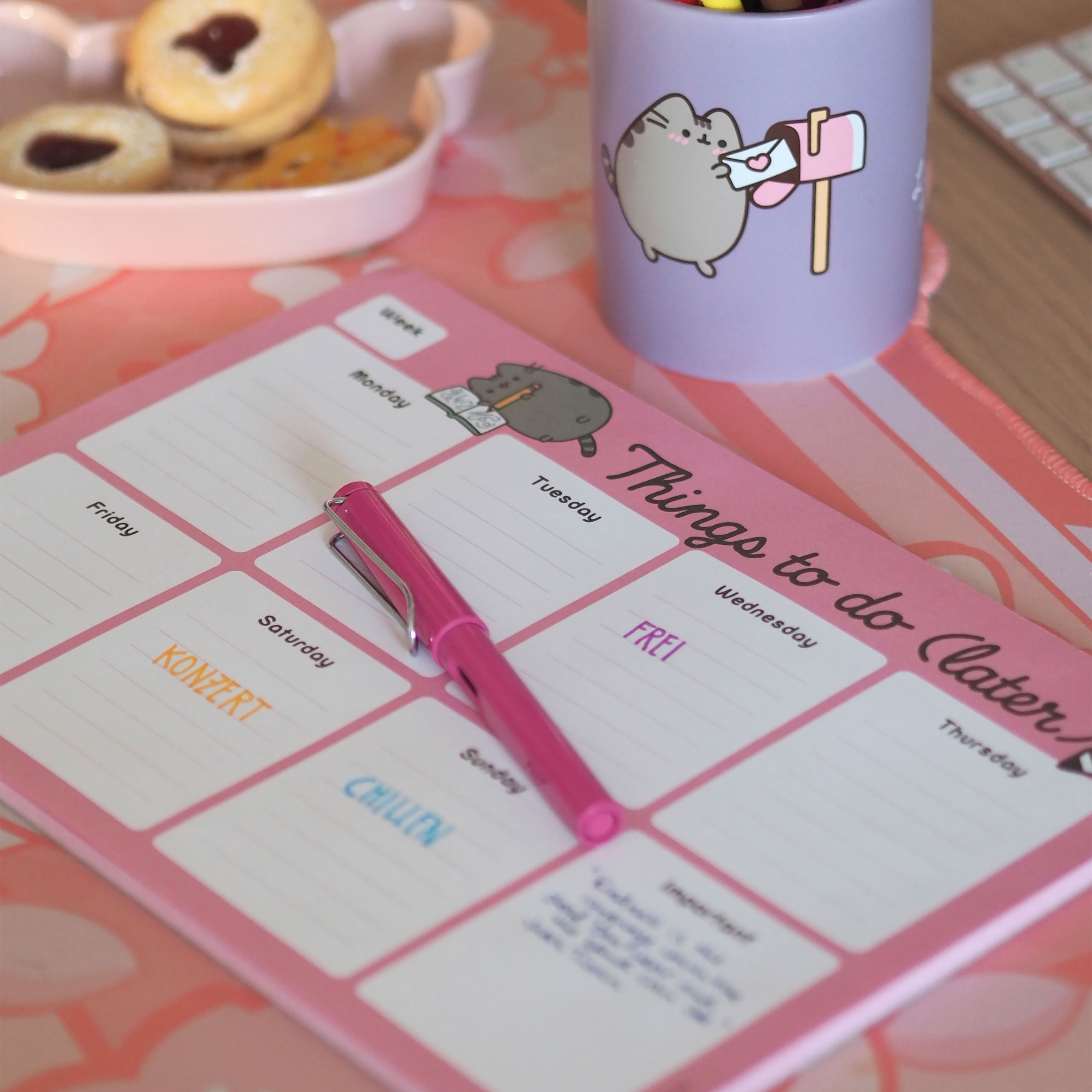 Image produit Pusheen - Choses à faire plus tard Planificateur hebdomadaire