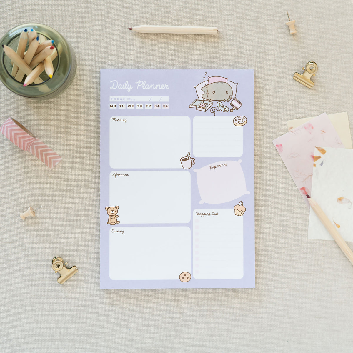 Image produit Pusheen - Planificateur quotidien de sommeil
