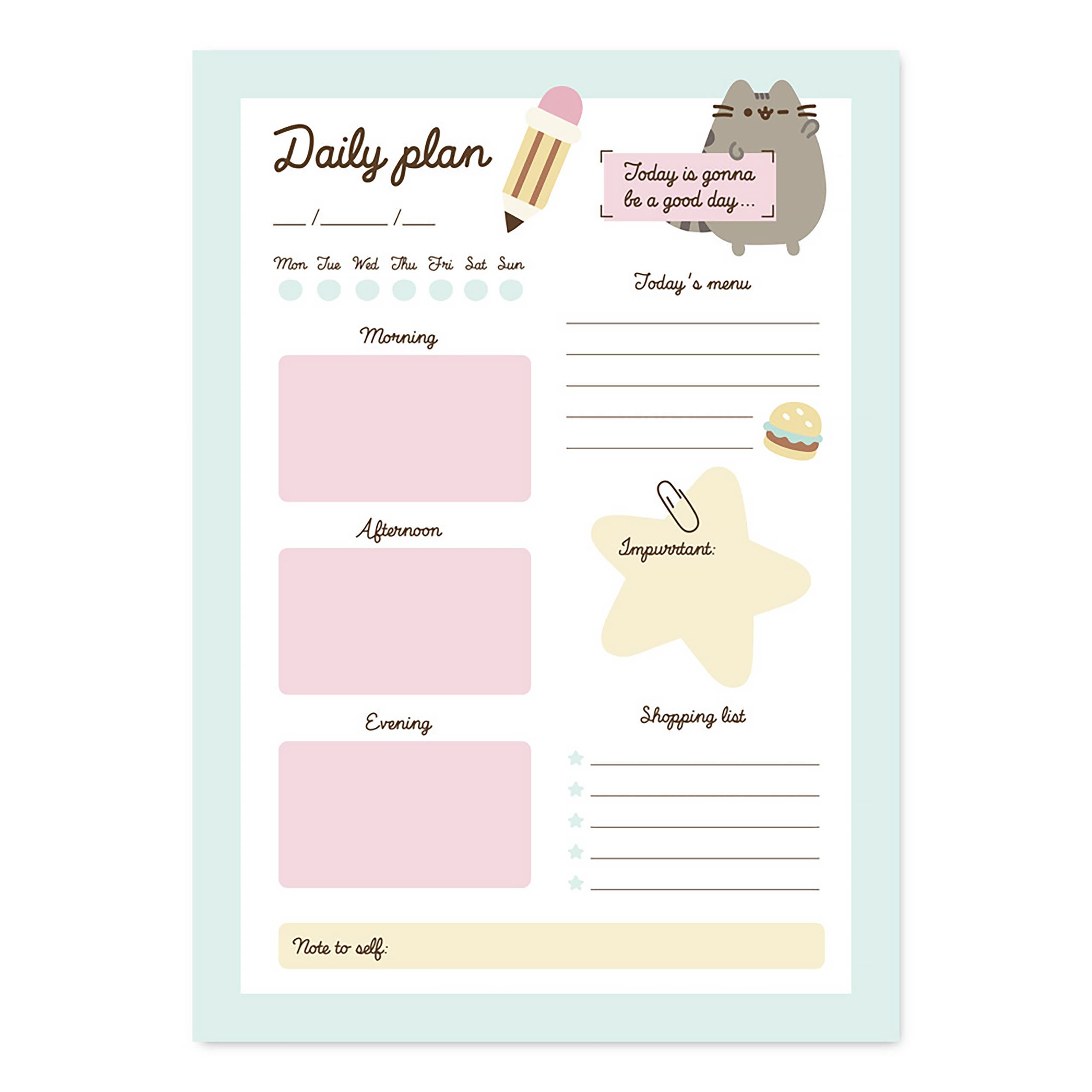 Image produit Pusheen - Bonne Journée Planificateur Quotidien