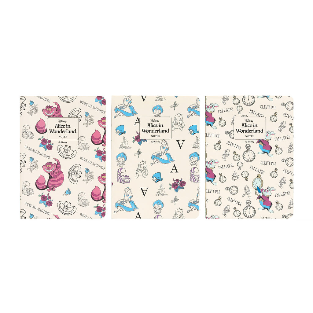Product image Alice in Wonderland - Set of 3 Notebooks