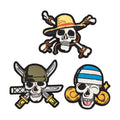 Image produit One Piece - Lot de 3 patchs Crâne