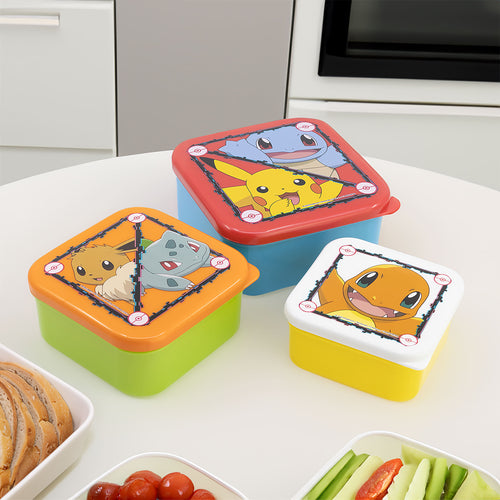 Image produit Pokémon - Set de 3 boîtes repas Starters