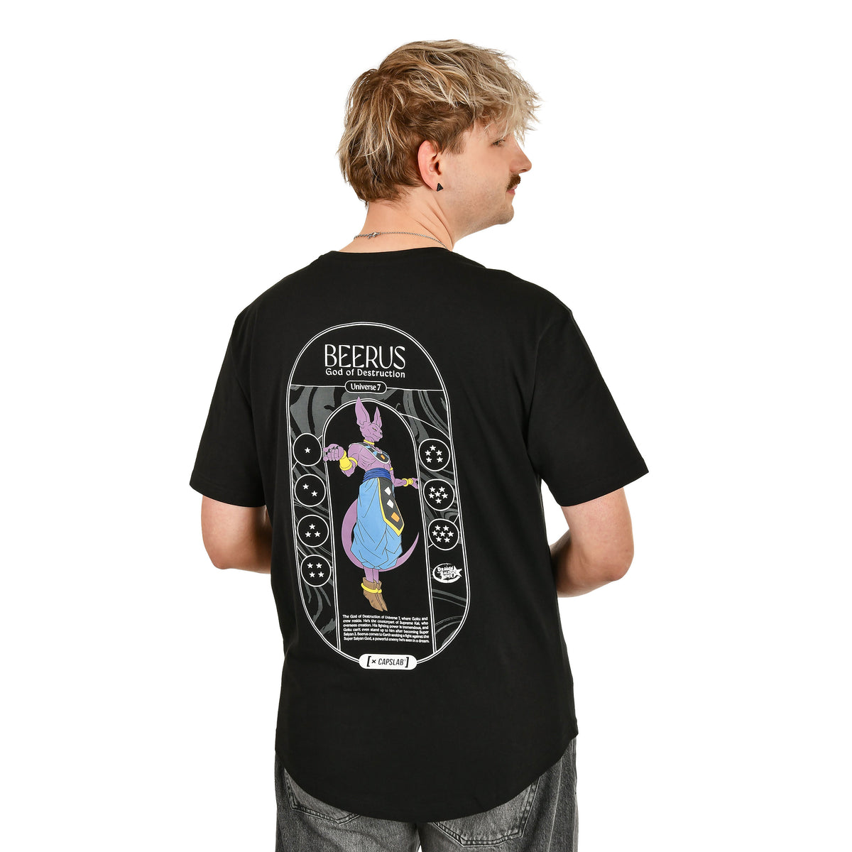 Image produit Dragon Ball Super - T-shirt Beerus Dieu de la Destruction noir