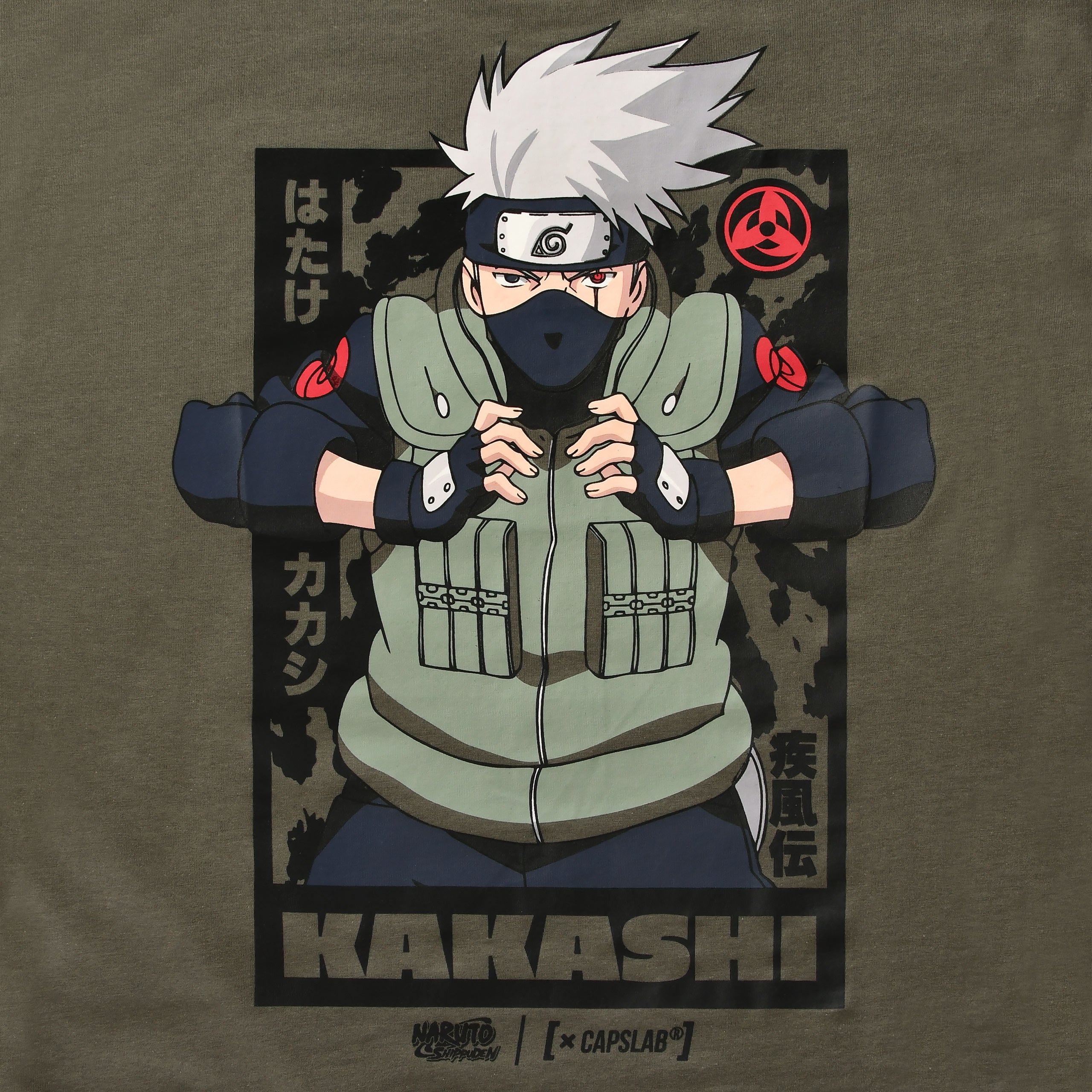 Image produit Naruto Shippuden - T-Shirt Kakashi vert