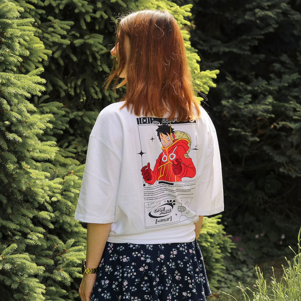 Product image One Piece - Luffy Capslab Oversize T-Shirt white