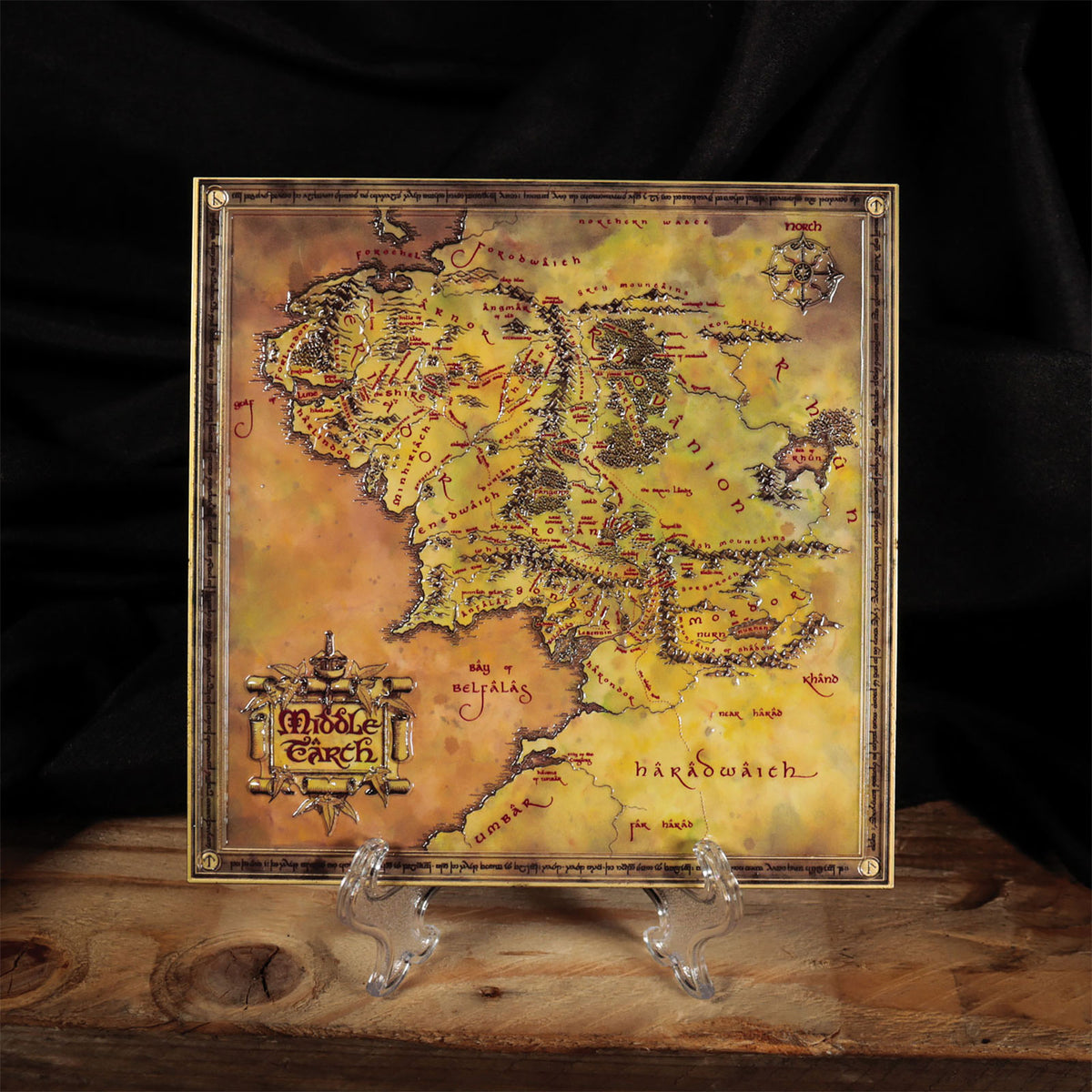 Image produit Le Seigneur des Anneaux - Réplique de la Carte de la Terre du Milieu Édition Limitée
