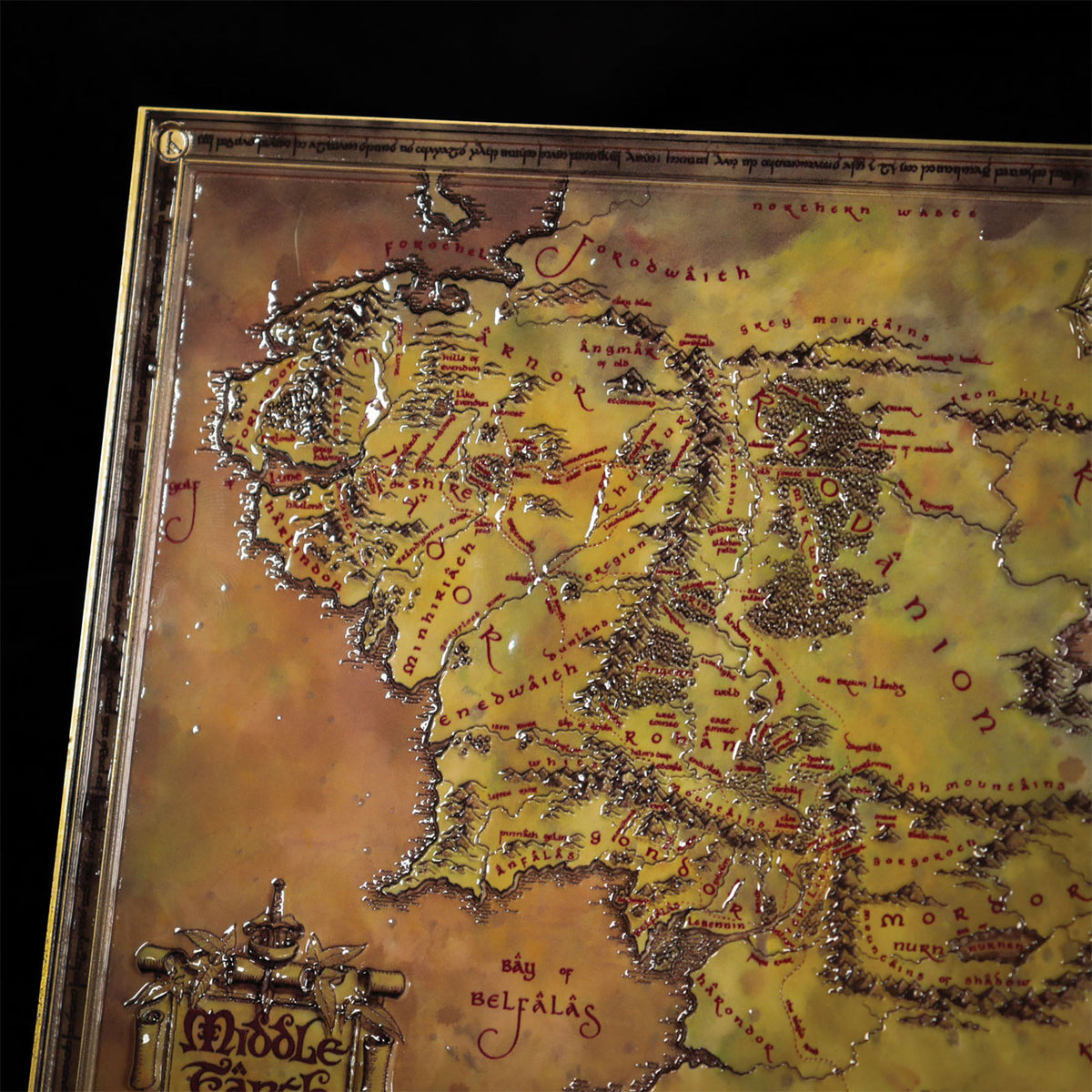 Image produit Le Seigneur des Anneaux - Réplique de la Carte de la Terre du Milieu Édition Limitée