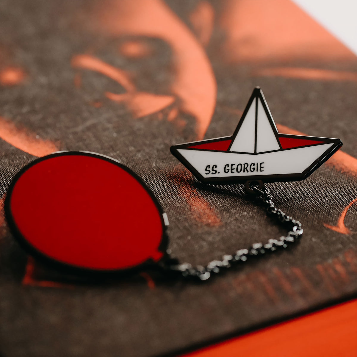 Image produit Ça de Stephen King - Ensemble de pin's Ballon et Bateau