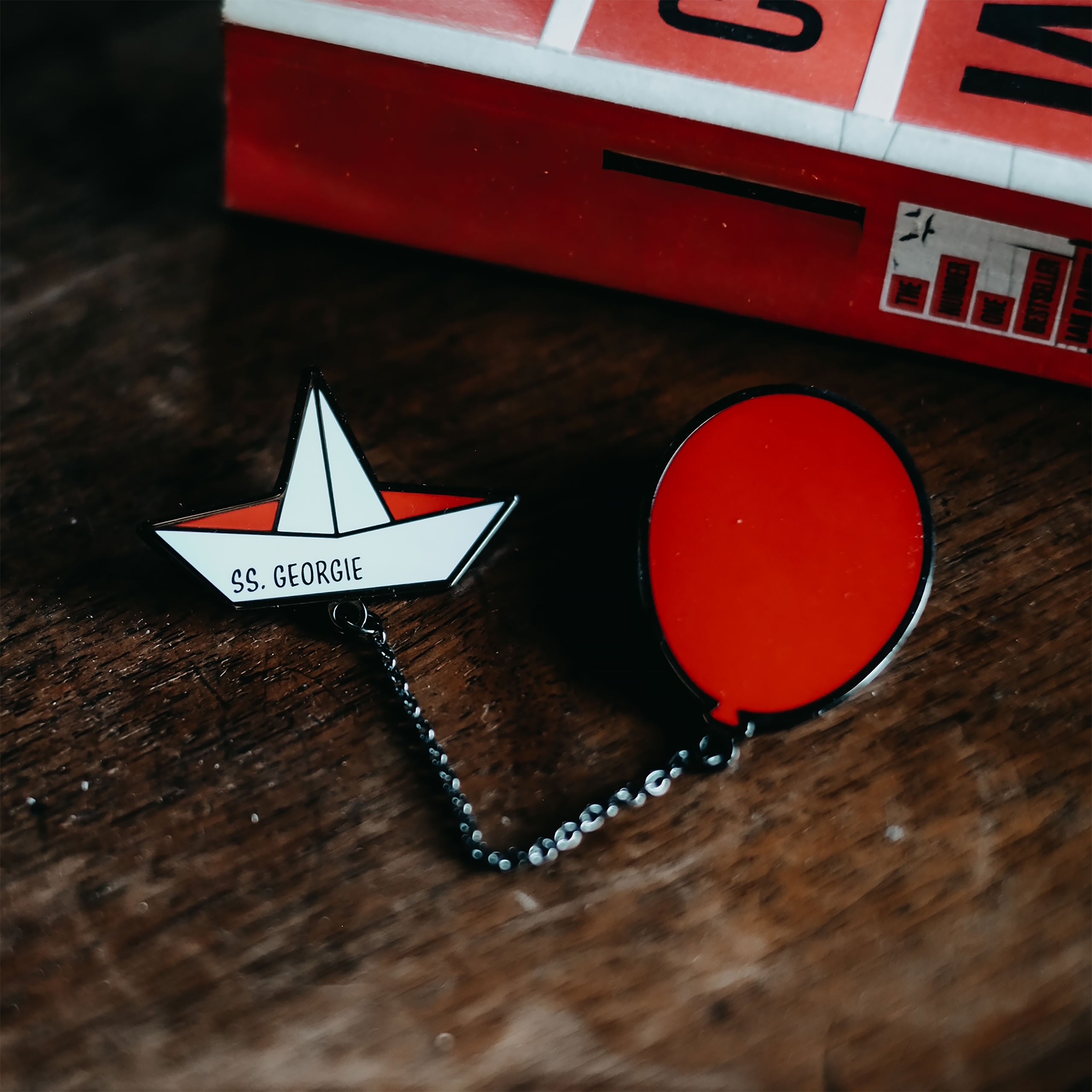 Image produit Ça de Stephen King - Ensemble de pin's Ballon et Bateau