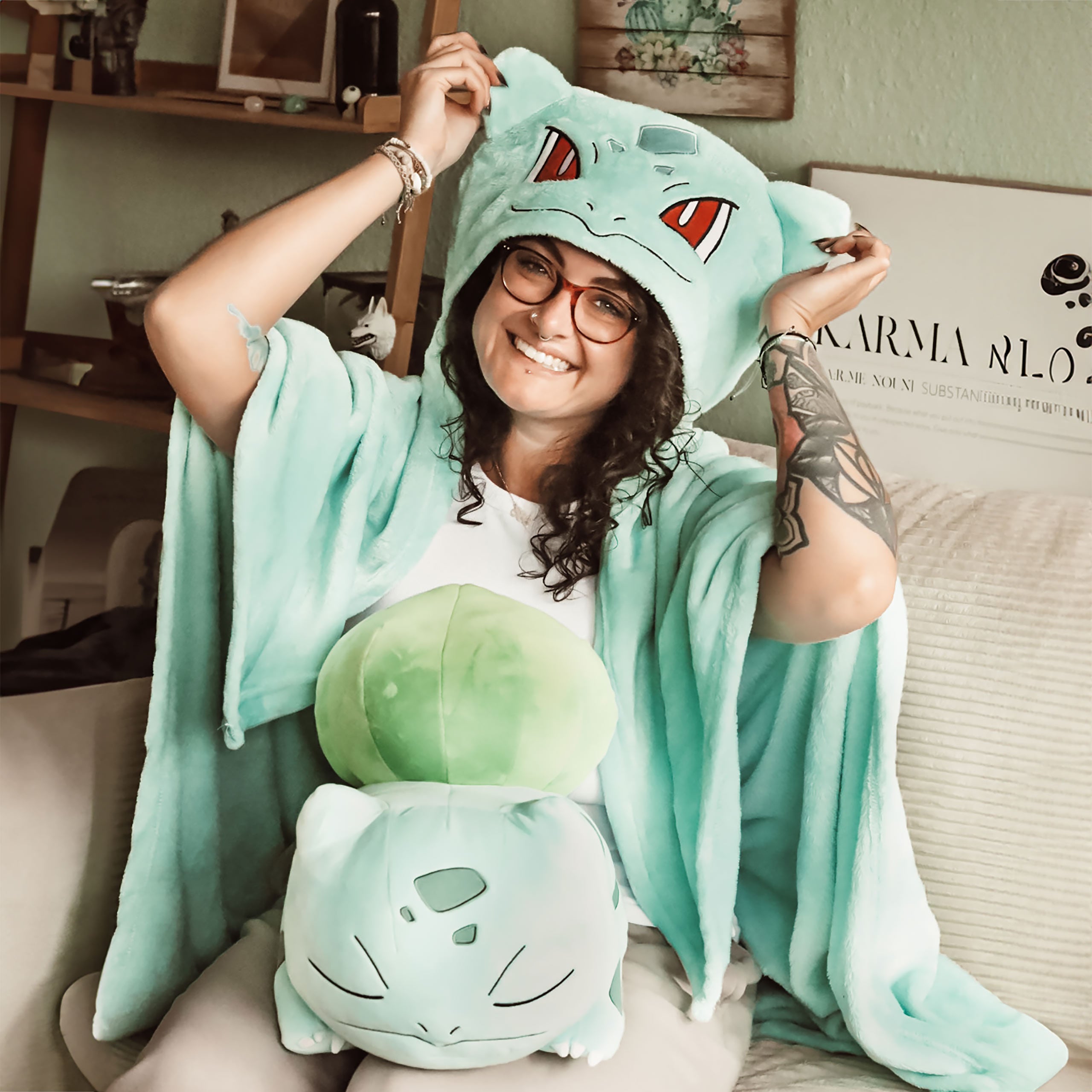 Product image Pokemon - Bulbasaur Hooded Blanket