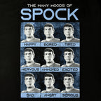 Image produit Star Trek - T-shirt noir Many Mood of Spock