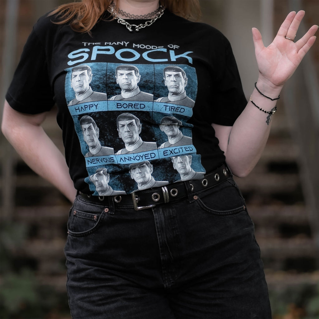 Image produit Star Trek - T-shirt noir Many Mood of Spock