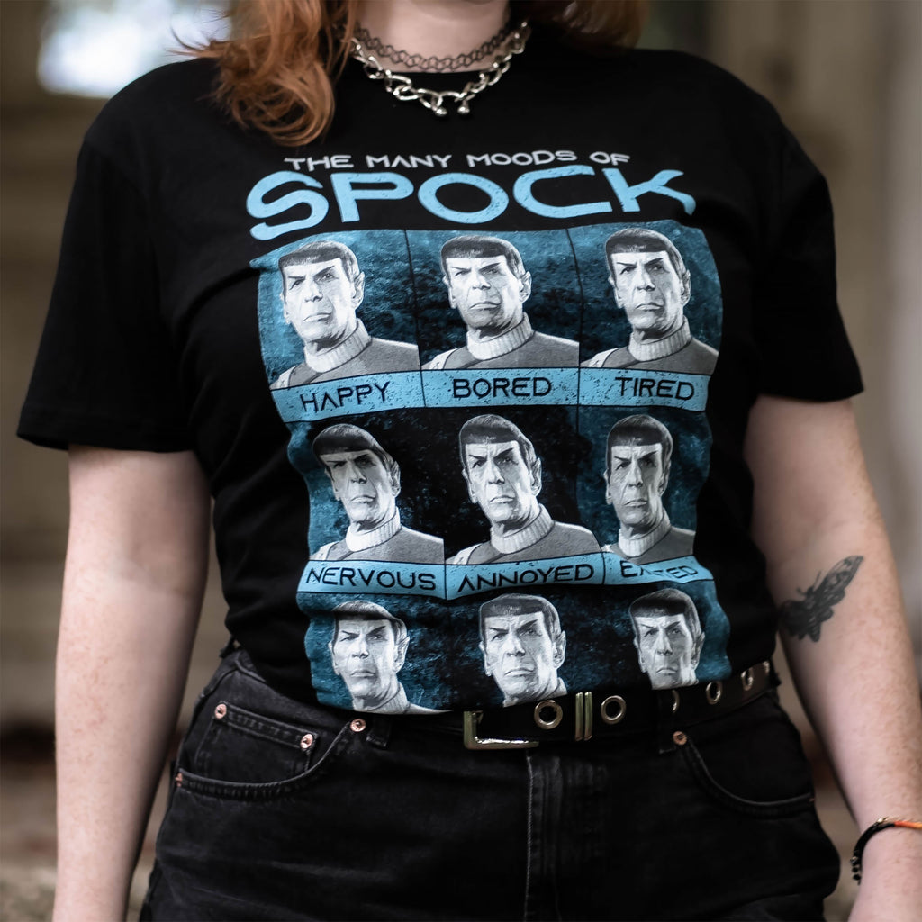Image produit Star Trek - T-shirt noir Many Mood of Spock