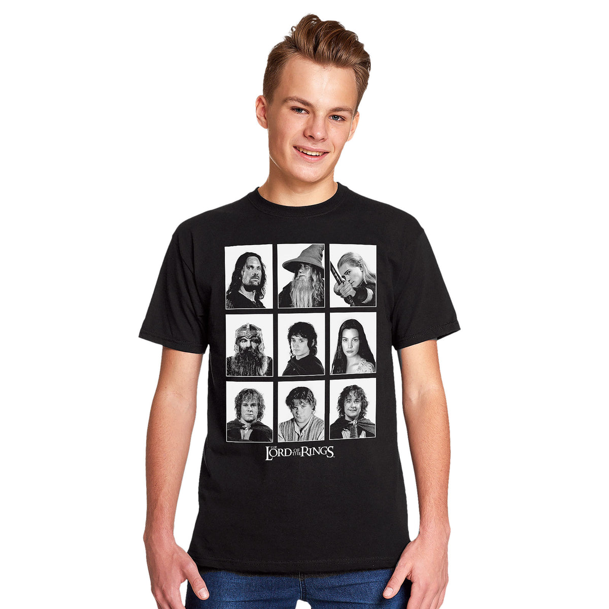Image produit Seigneur des Anneaux - T-shirt d'équipage noir