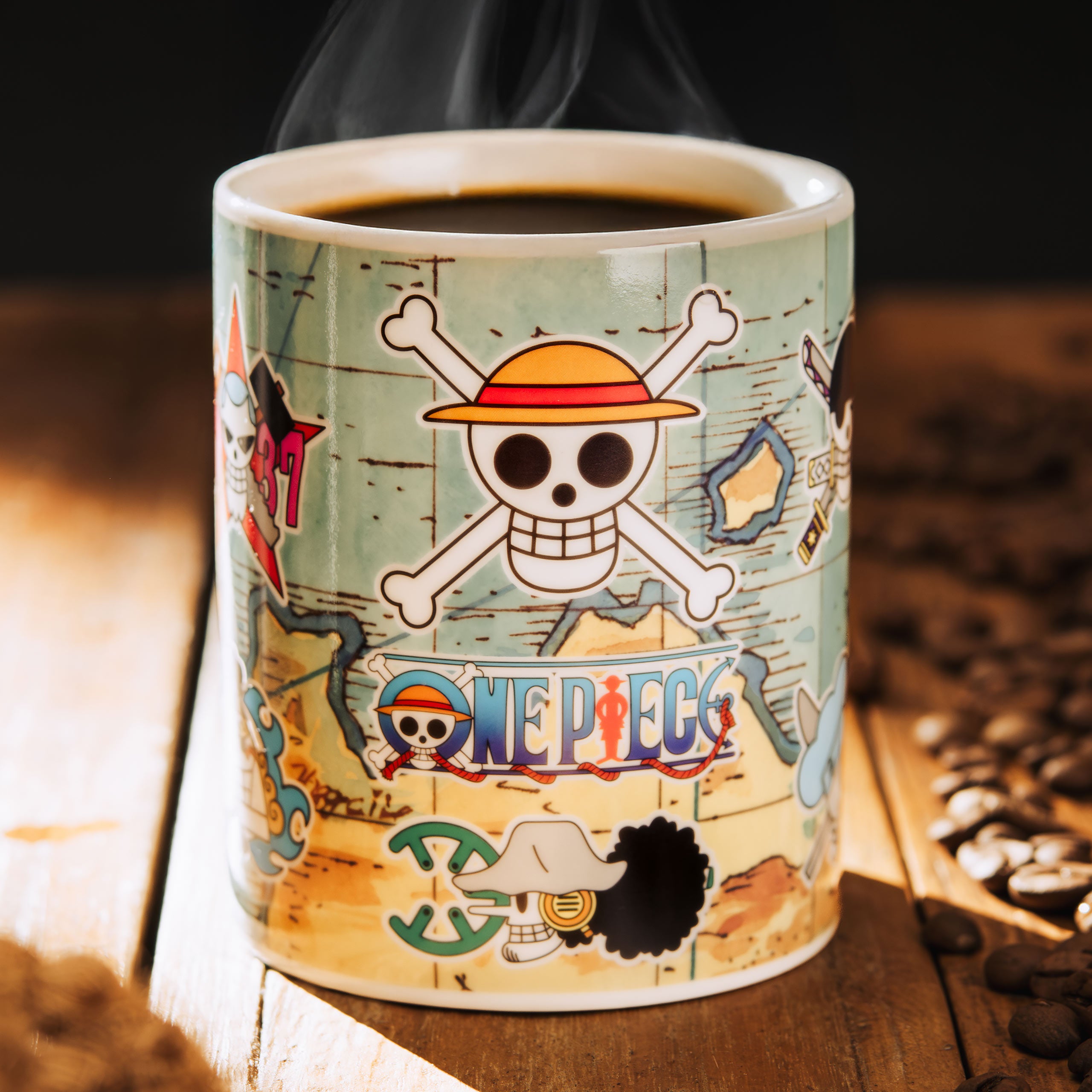 Image produit One Piece - Tasse à effet thermique Carte South Blue