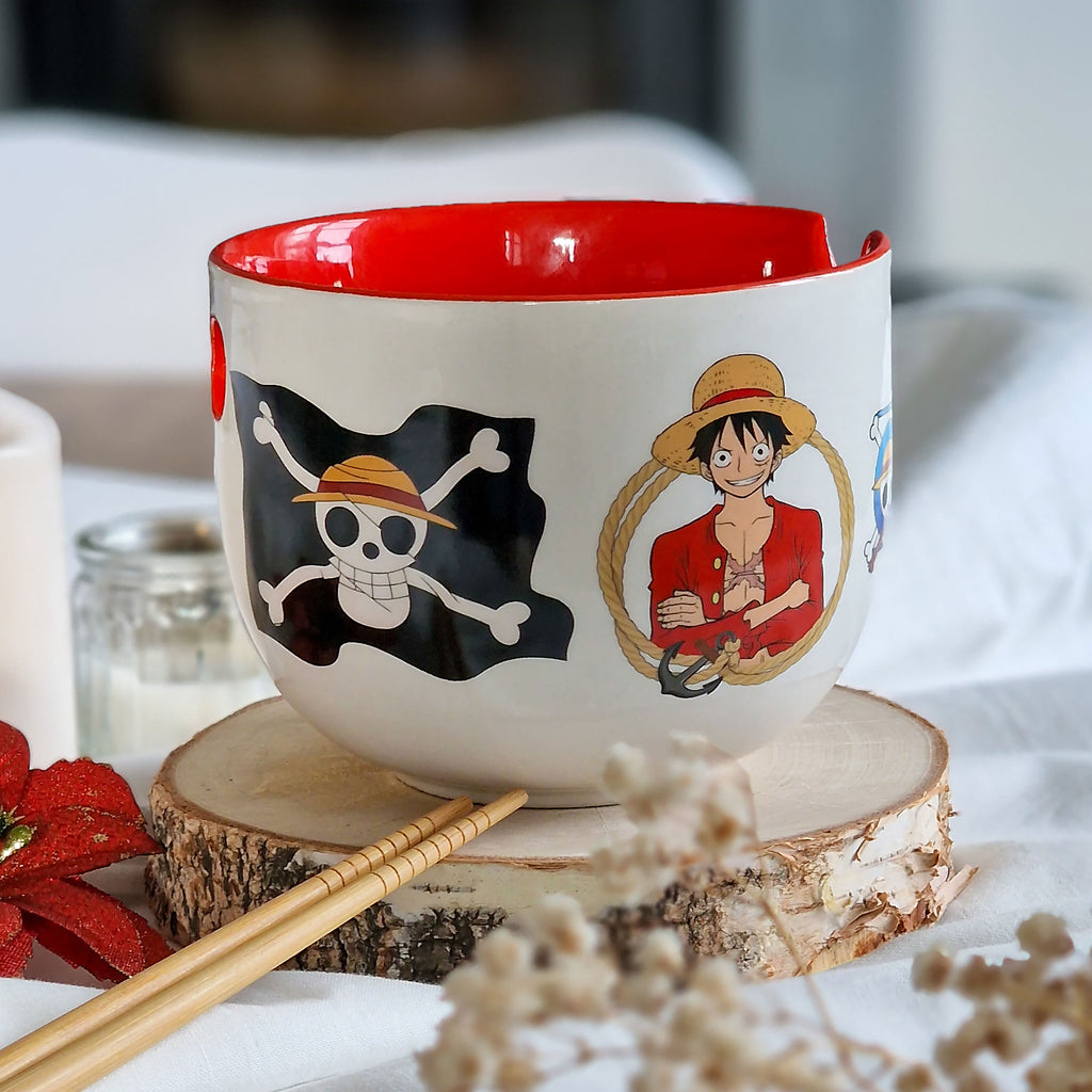 Image produit One Piece - Bol à Ramen Monkey D. Luffy avec Baguettes