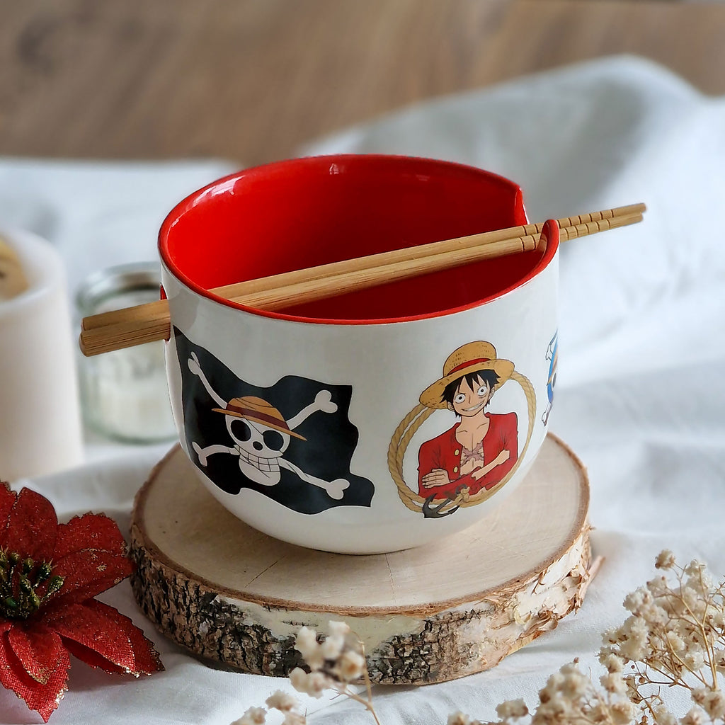 Image produit One Piece - Bol à Ramen Monkey D. Luffy avec Baguettes