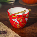 Image produit Bol Ramen Symboles Magiques avec Baguettes - Harry Potter