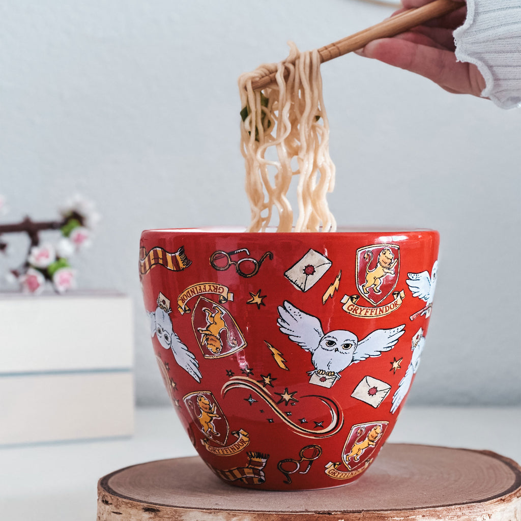 Image produit Bol Ramen Symboles Magiques avec Baguettes - Harry Potter