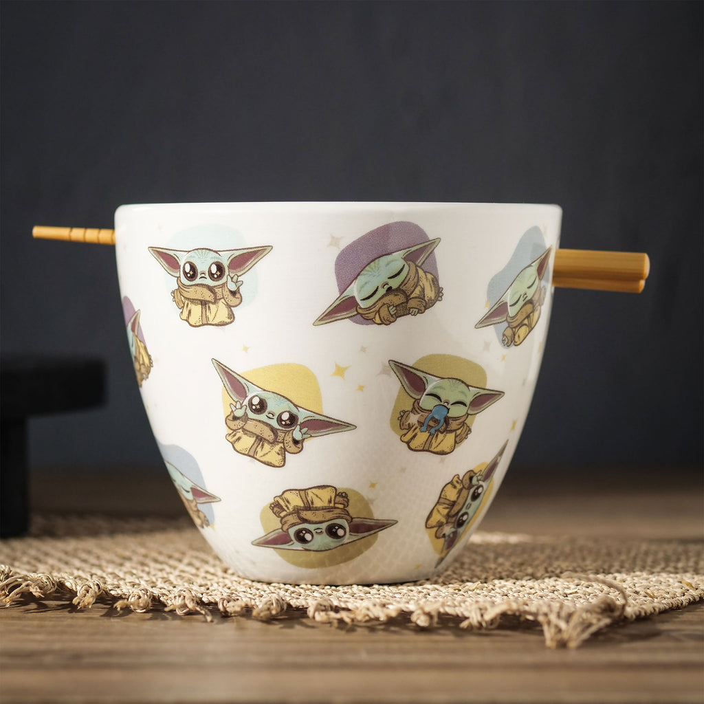 Image produit Bol à Ramen Grogu avec Baguettes - Star Wars The Mandalorian