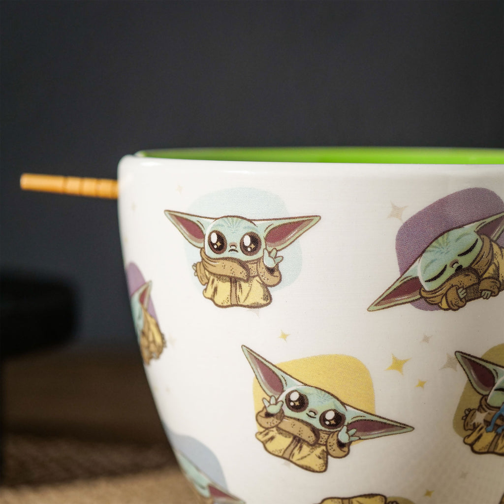 Image produit Bol à Ramen Grogu avec Baguettes - Star Wars The Mandalorian