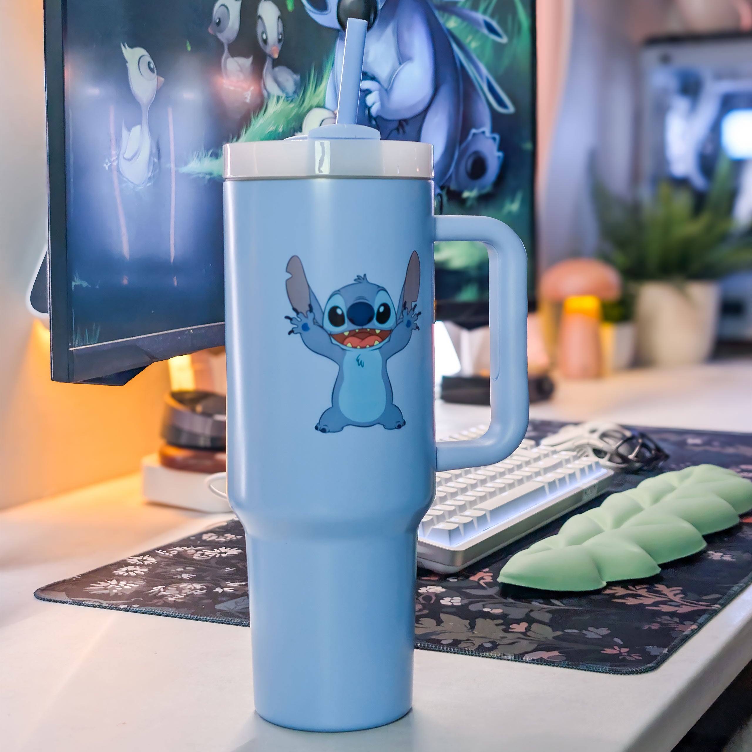 Image produit Gobelet Stitch To Go avec paille - Lilo & Stitch