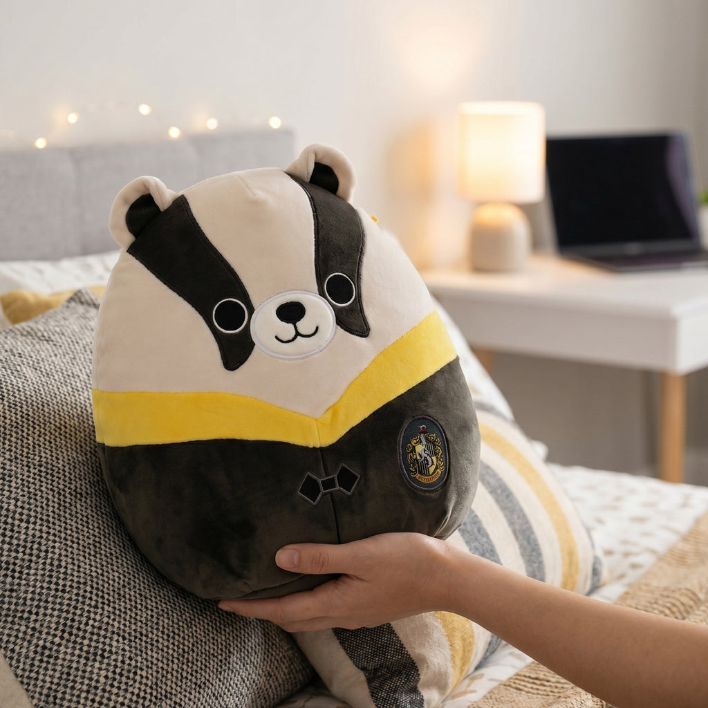 Image produit Harry Potter - Blaireau Poufsouffle en Robe Figurine en Peluche Squishmallows