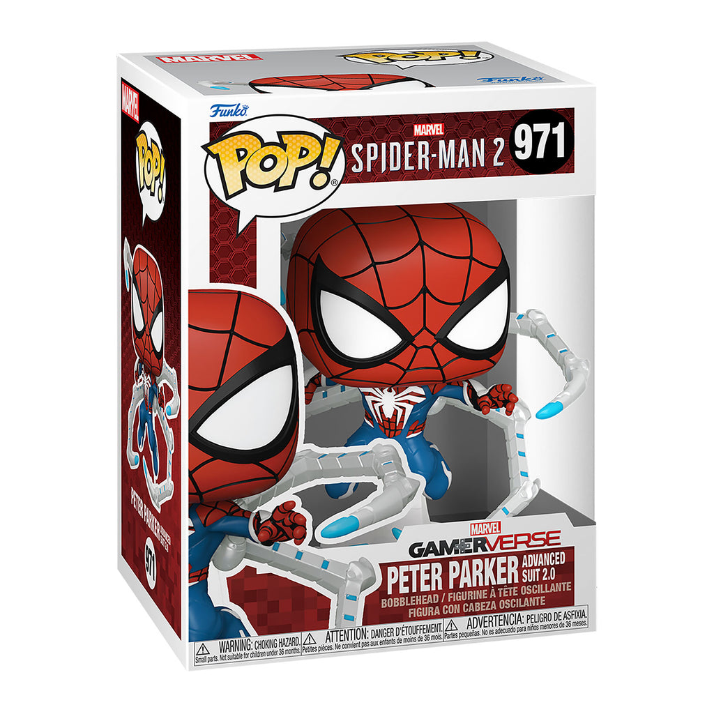 Product image Spider-Man 2 - Peter Parker Advanced Suit 2.0 Marvel Funko Pop Bobblehead Figure