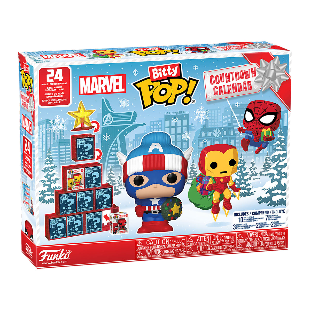 Image produit Marvel Comics - Calendrier de l’Avent Bitty Pop Funko