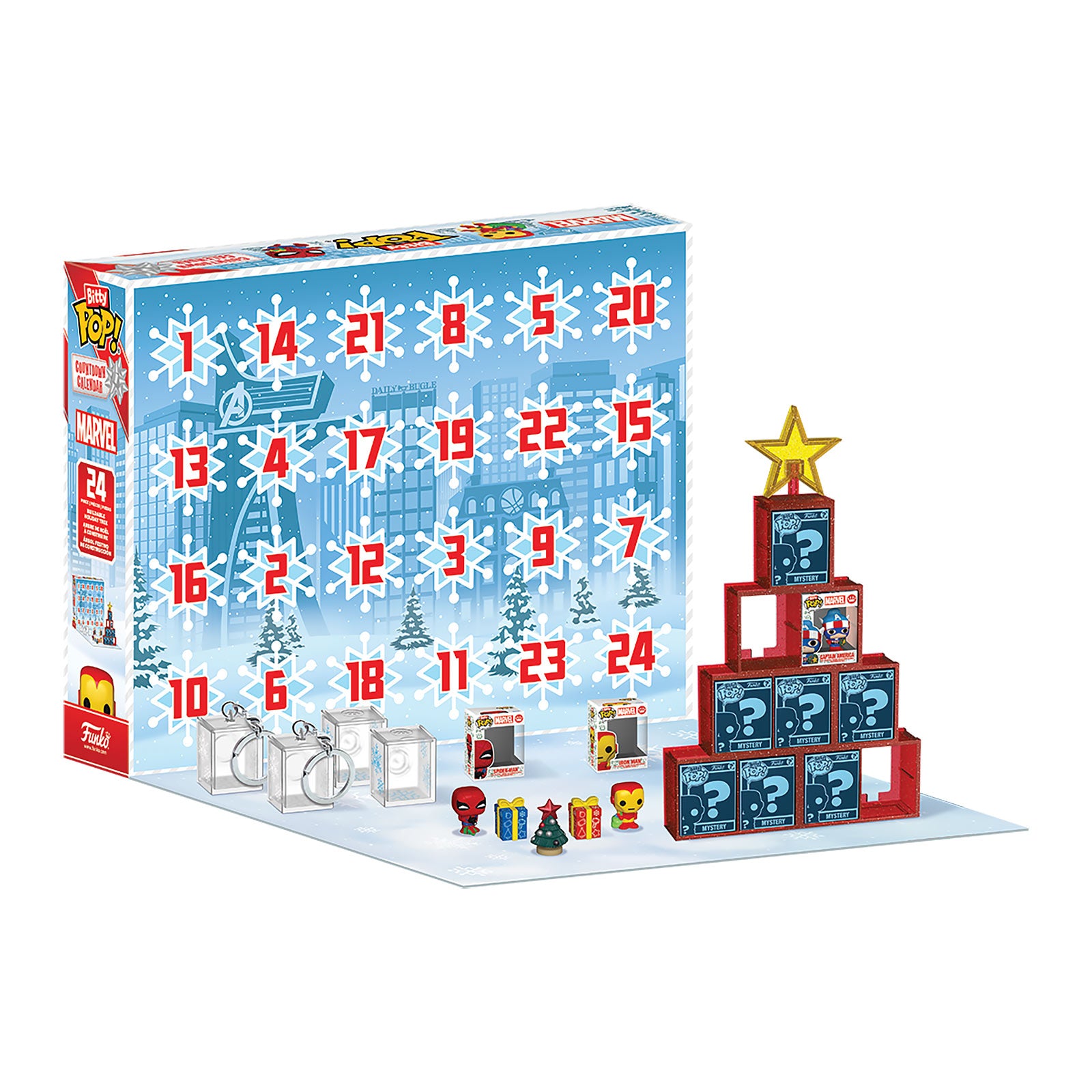 Image produit Marvel Comics - Calendrier de l’Avent Bitty Pop Funko