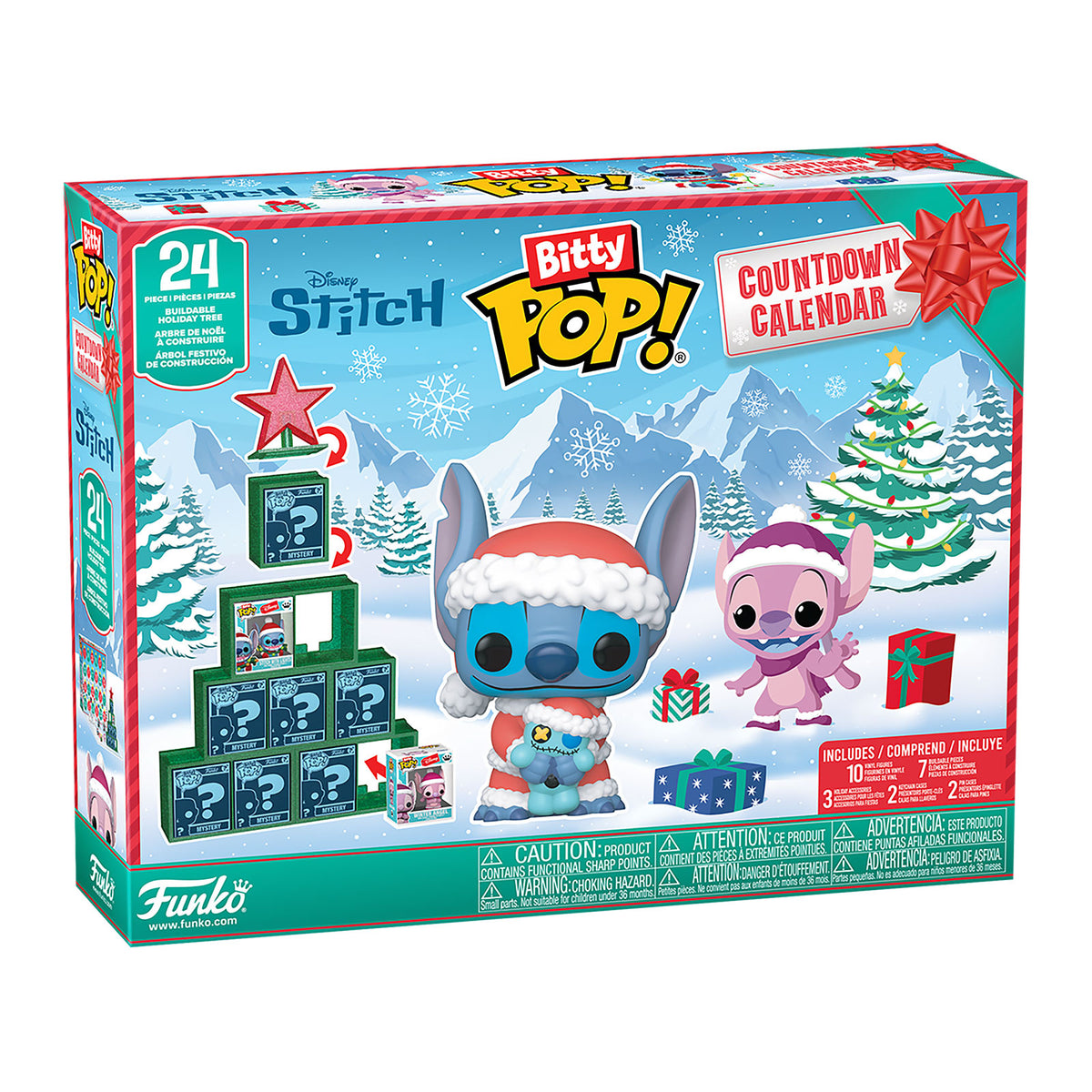 Image produit Calendrier de l’Avent Stitch Holiday Bitty Pop Funko – Lilo & Stitch