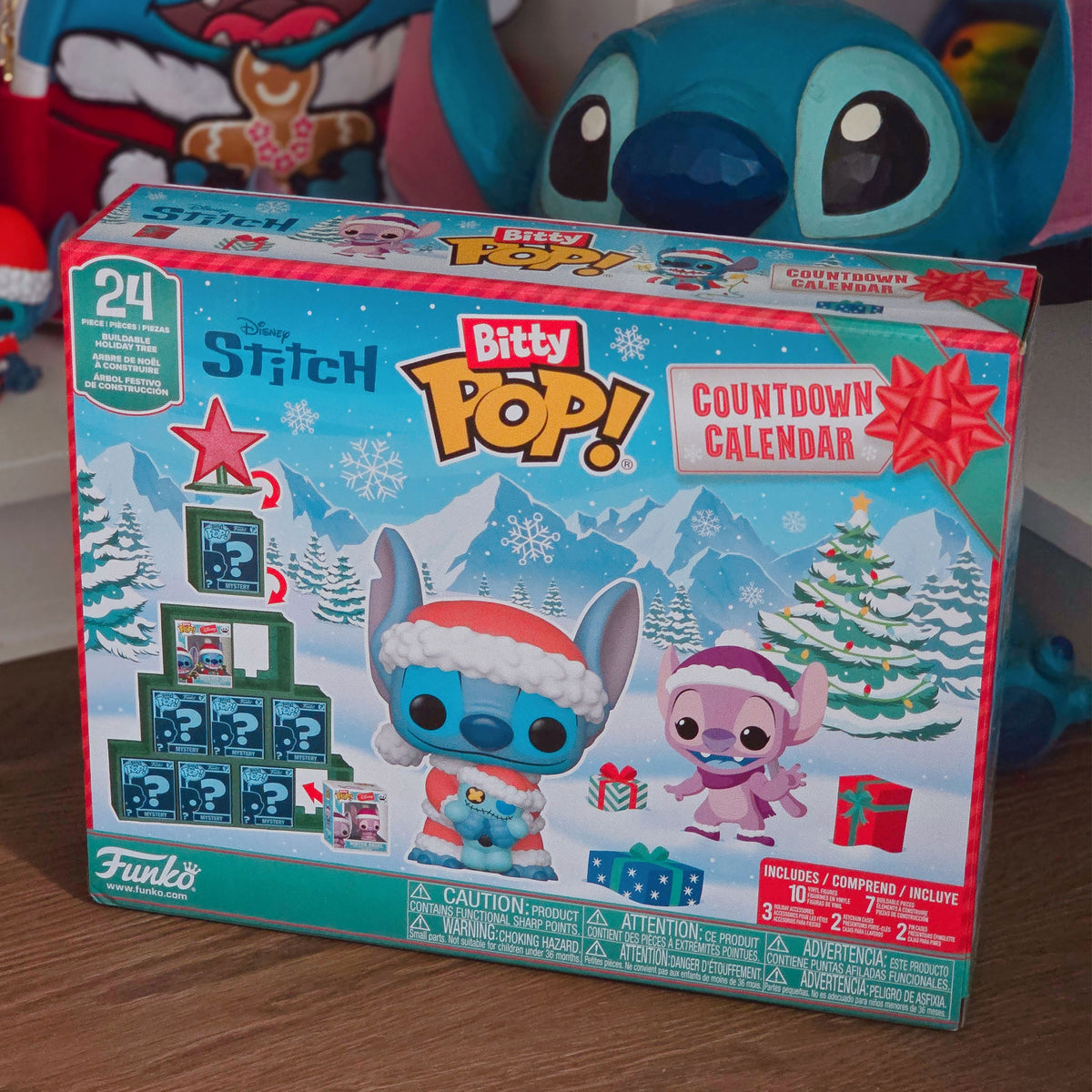 Image produit Calendrier de l’Avent Stitch Holiday Bitty Pop Funko – Lilo & Stitch