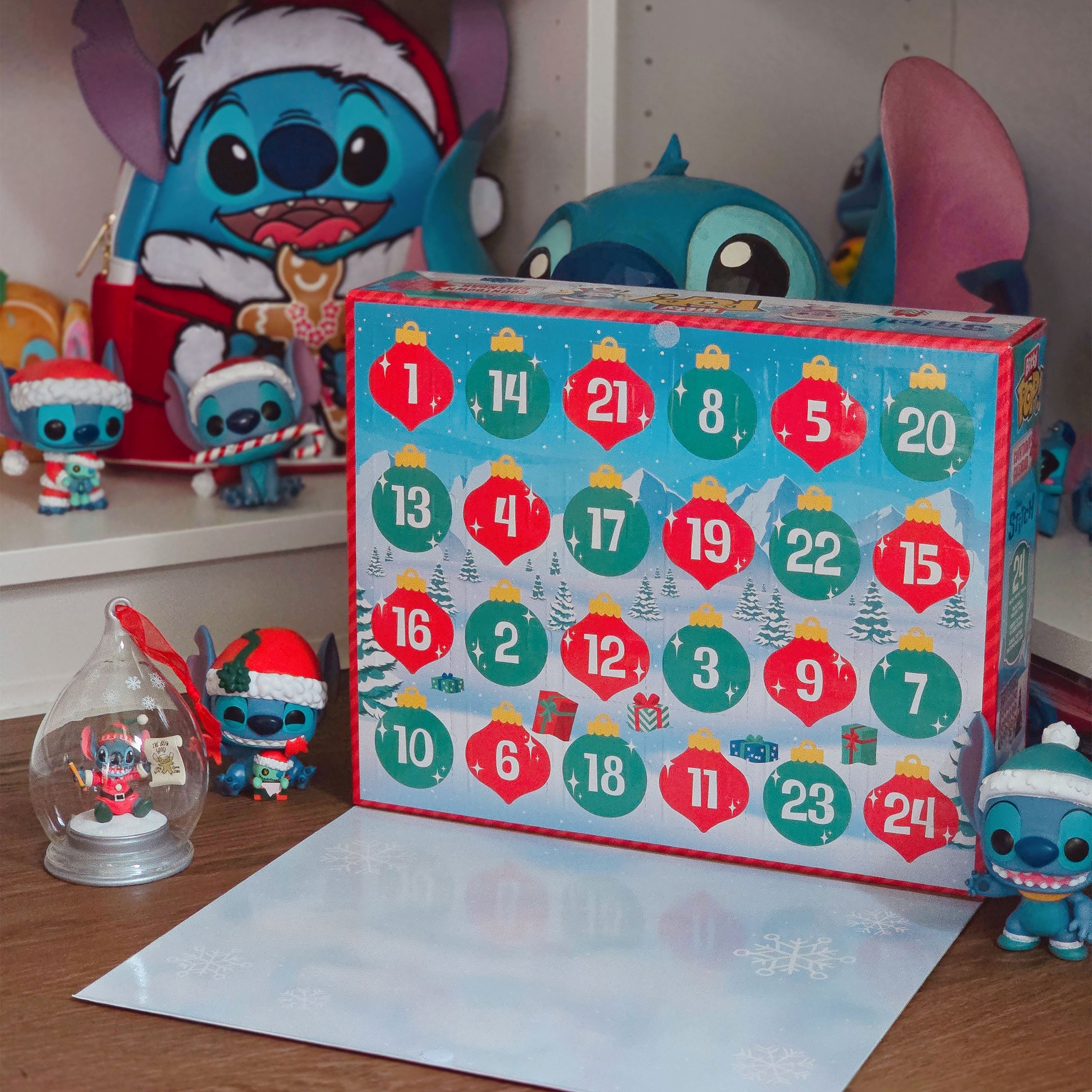 Image produit Calendrier de l’Avent Stitch Holiday Bitty Pop Funko – Lilo & Stitch