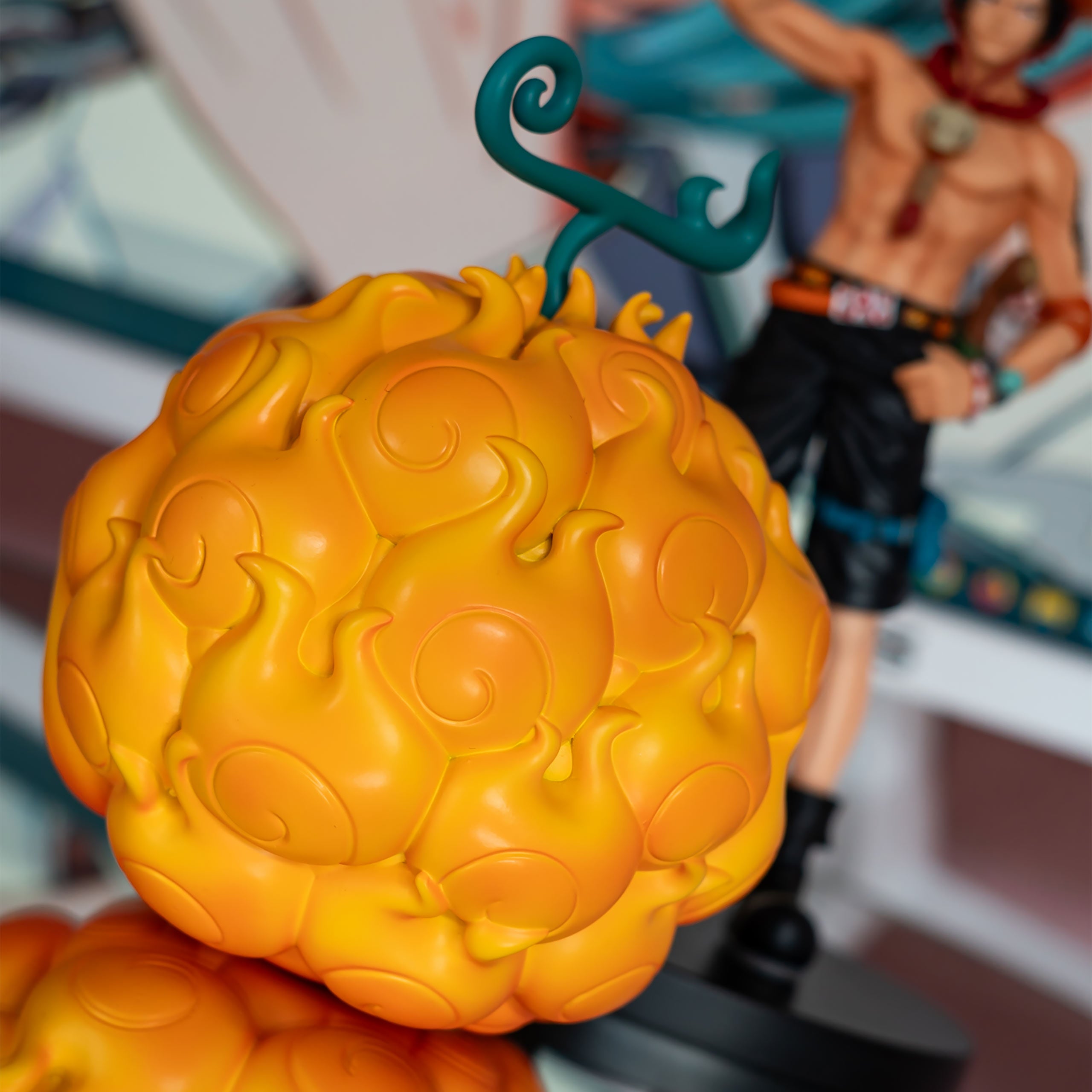 Image produit Réplique du Fruit du Démon Mera Mera dans une boîte cadeau - One Piece