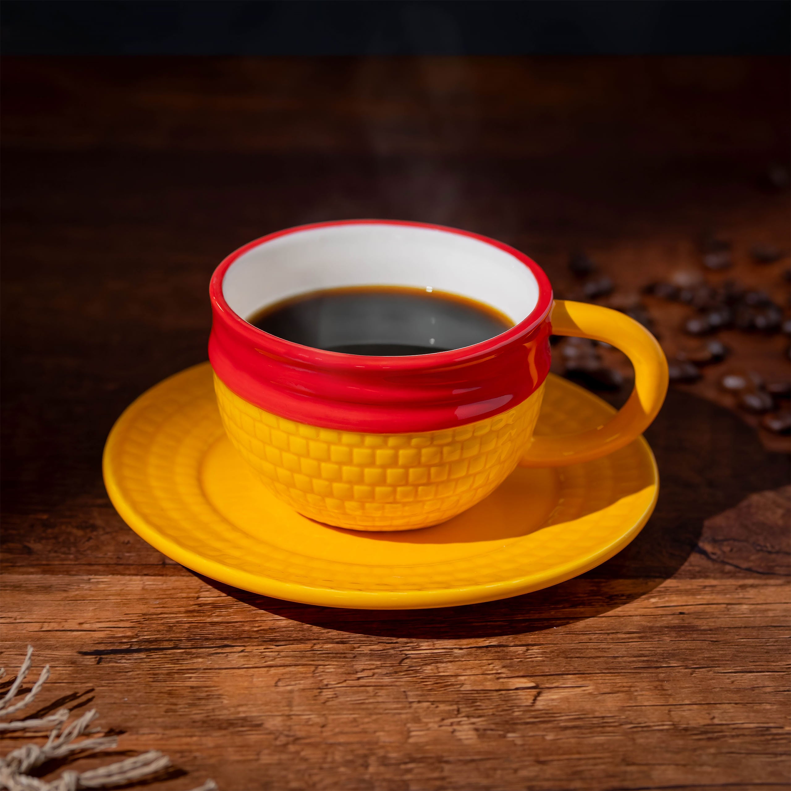 Image produit Tasse Chapeau de Paille Luffy avec Soucoupe - One Piece