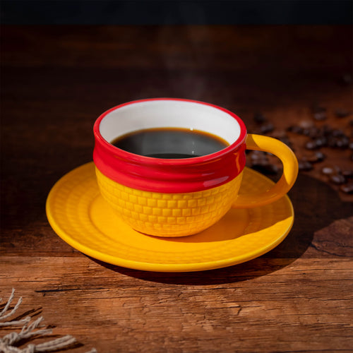 Image produit Tasse Chapeau de Paille Luffy avec Soucoupe - One Piece