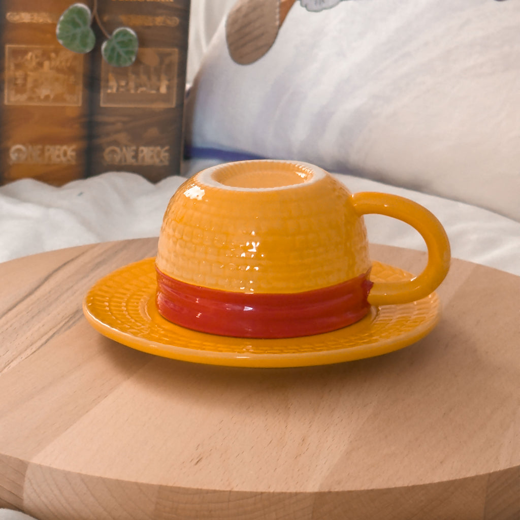 Image produit Tasse Chapeau de Paille Luffy avec Soucoupe - One Piece