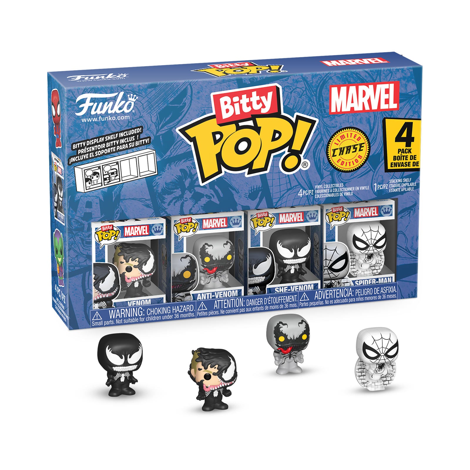 Product image Marvel - Spider-Man Funko Bitty Pop 4-Figure Set Series 3