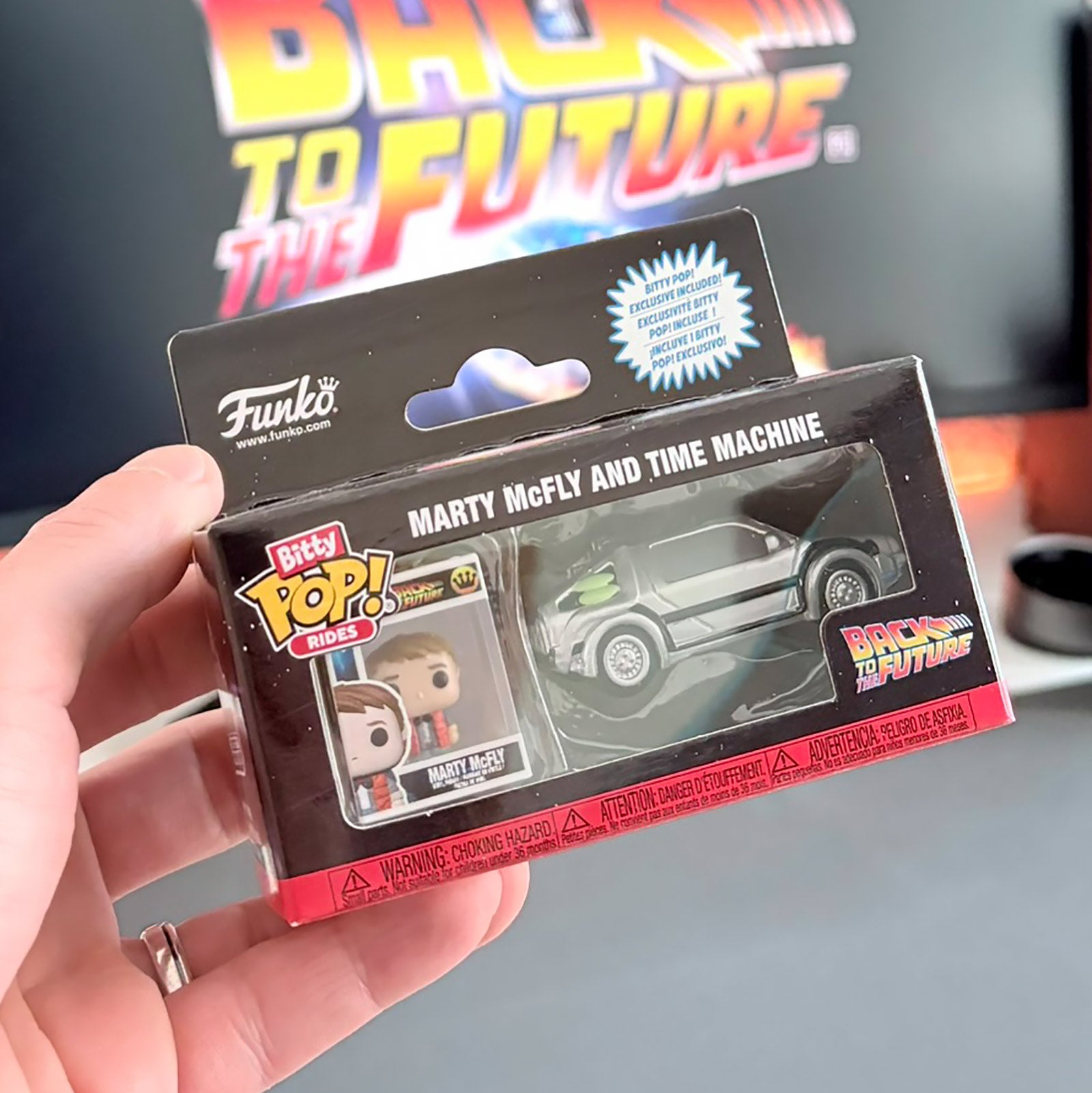 Image produit Retour vers le futur - Ensemble de figurines Funko Bitty Pop Ride DeLorean