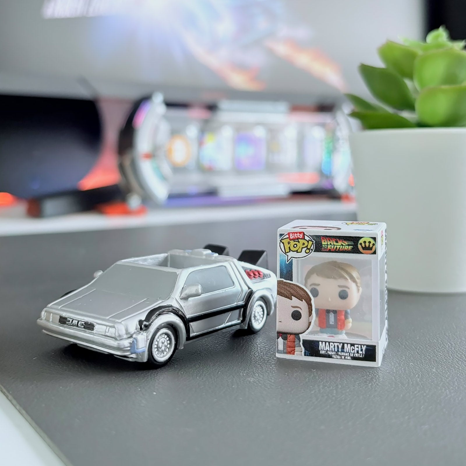 Image produit Retour vers le futur - Ensemble de figurines Funko Bitty Pop Ride DeLorean