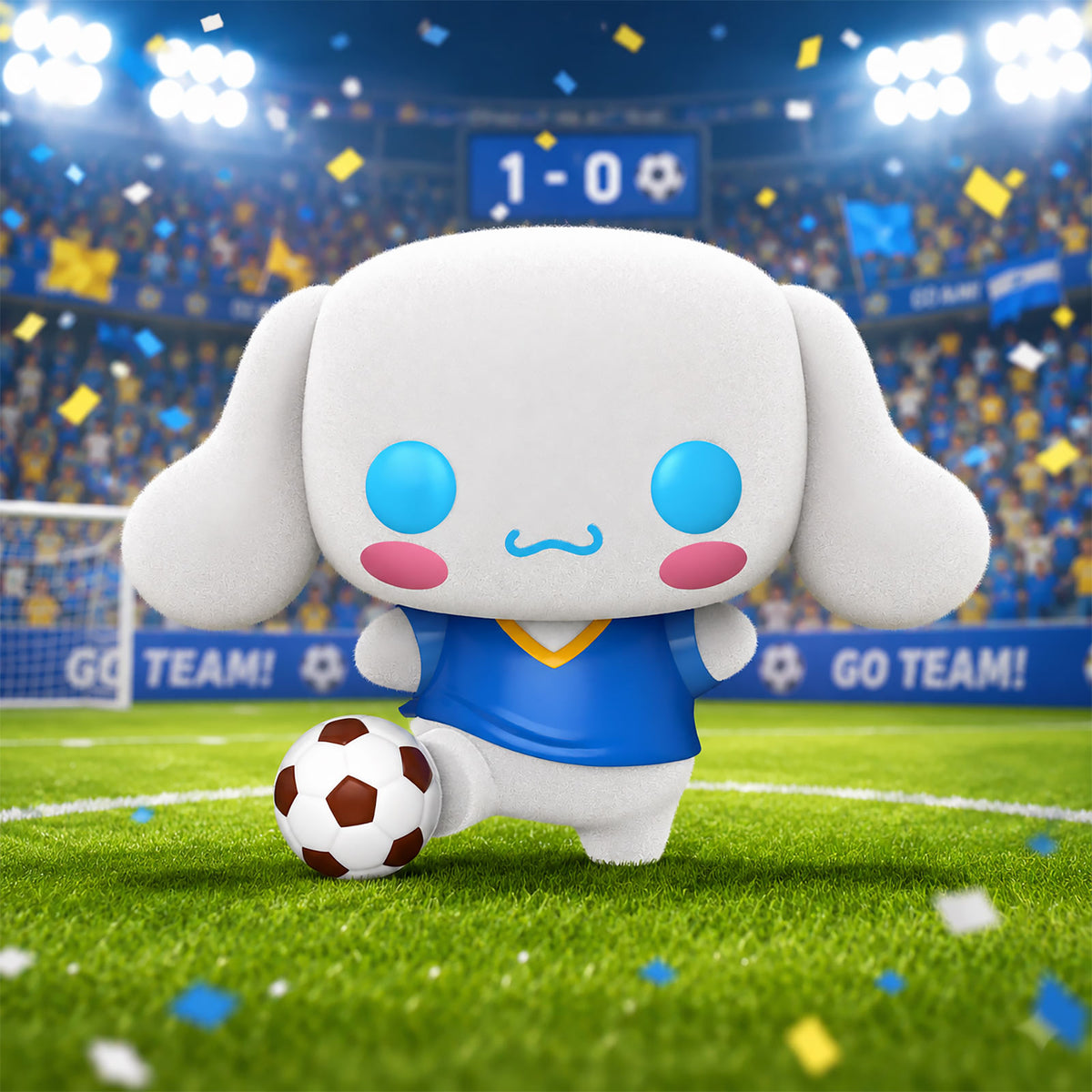 Image produit Sanrio - Cinnamoroll avec ballon de football Hello Kitty and Friends Funko Pop Figurine