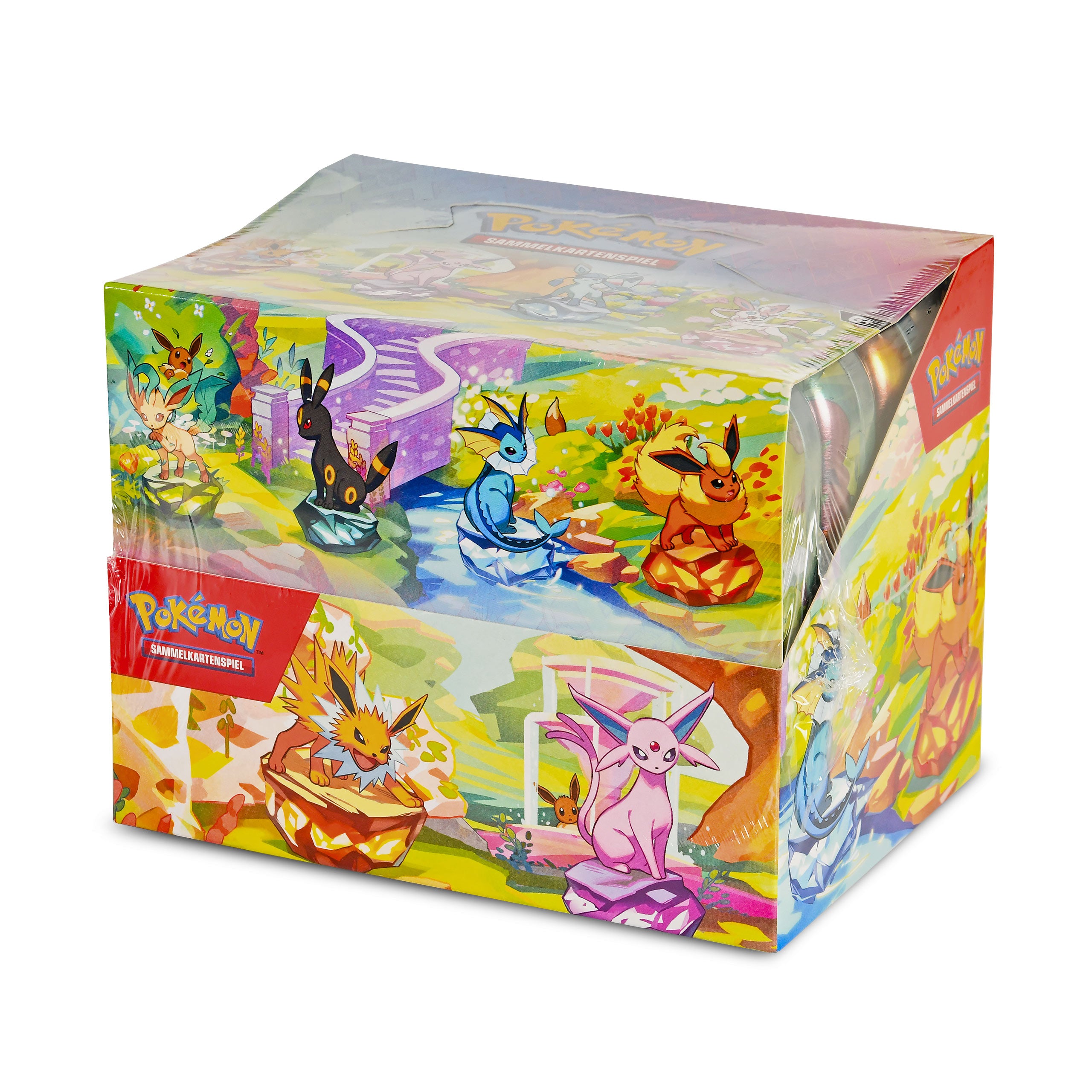 Image produit Pokémon - Écarlate & Violet Évolutions Prismatiques Cartes à Jouer Boîte en Métal Display 8