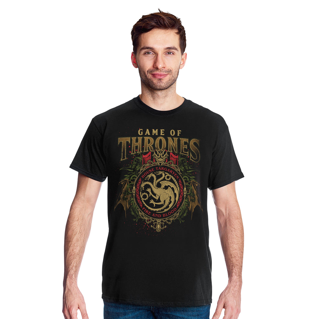 Image produit Game of Thrones - T-shirt Ornements Targaryen Noir