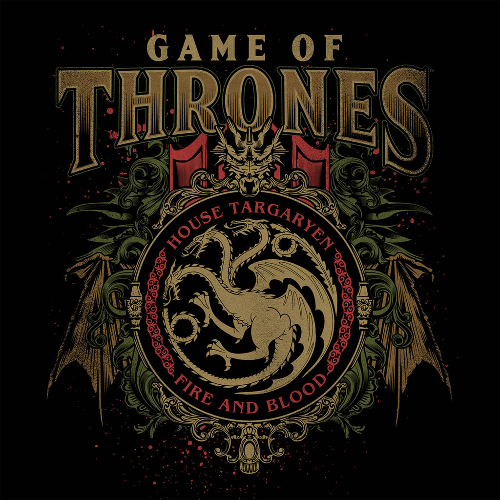 Image produit Game of Thrones - T-shirt Ornements Targaryen Noir