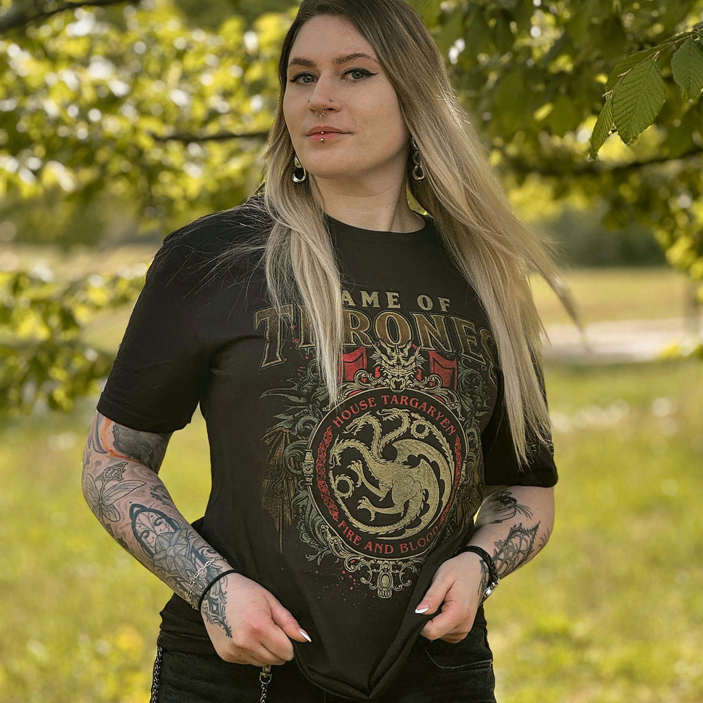 Image produit Game of Thrones - T-shirt Ornements Targaryen Noir