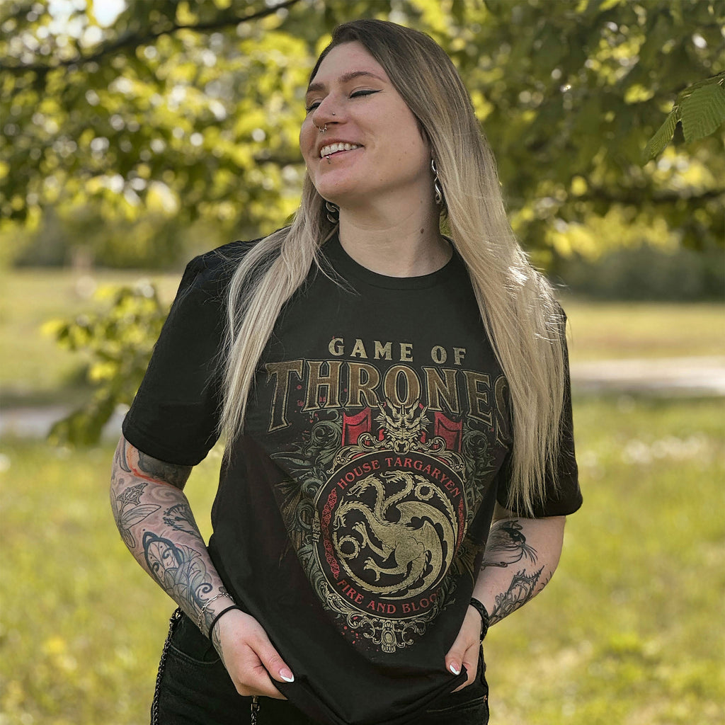 Image produit Game of Thrones - T-shirt Ornements Targaryen Noir